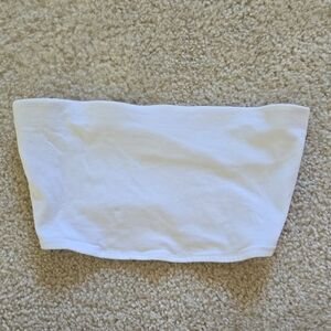 White H&M Cropped Tube Top